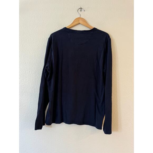 Vince Men's Long Sleeve Henley Shirt Top - Picture 3 of 8